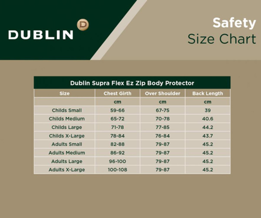 Dublin Supra Flex Ez Zip Body Protector image 1